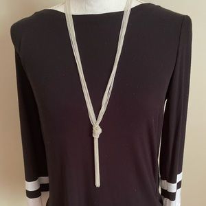 Silver-Tone Knot Tied Necklace